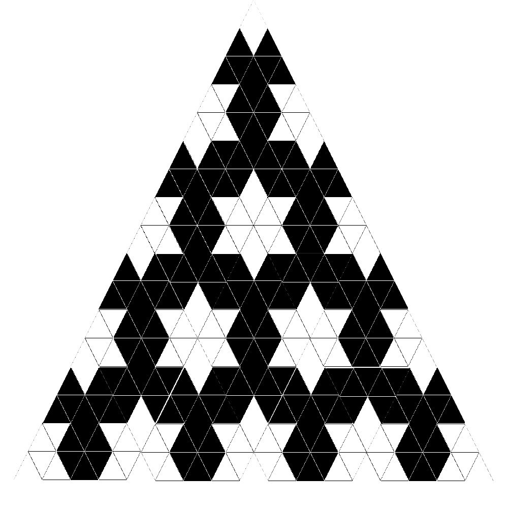 the base tile, tessellated across a slice of the number-9 gram